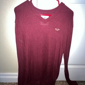 Large Hollister maroon men’s sweater